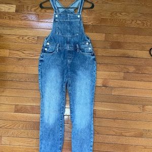 Old Navy overall maternity blue jeans girls size XL 14